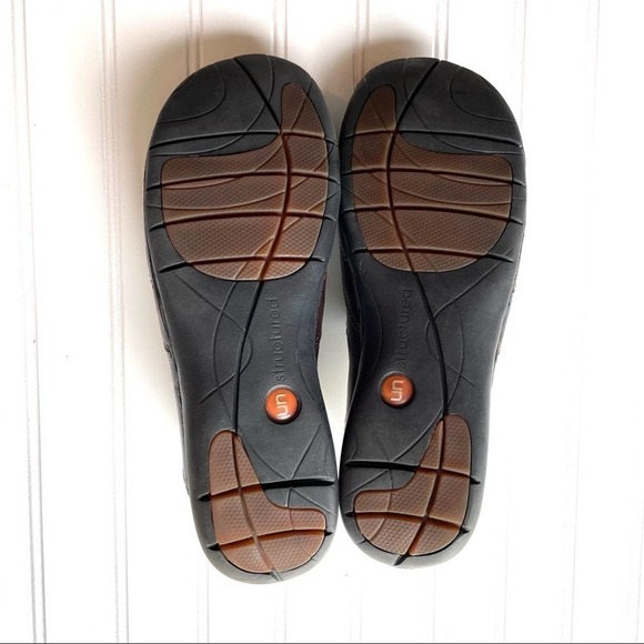Clarks Structured Un Loop Leather Loafer Brown Size 11M Comfort Style workwear - Picture 11 of 13